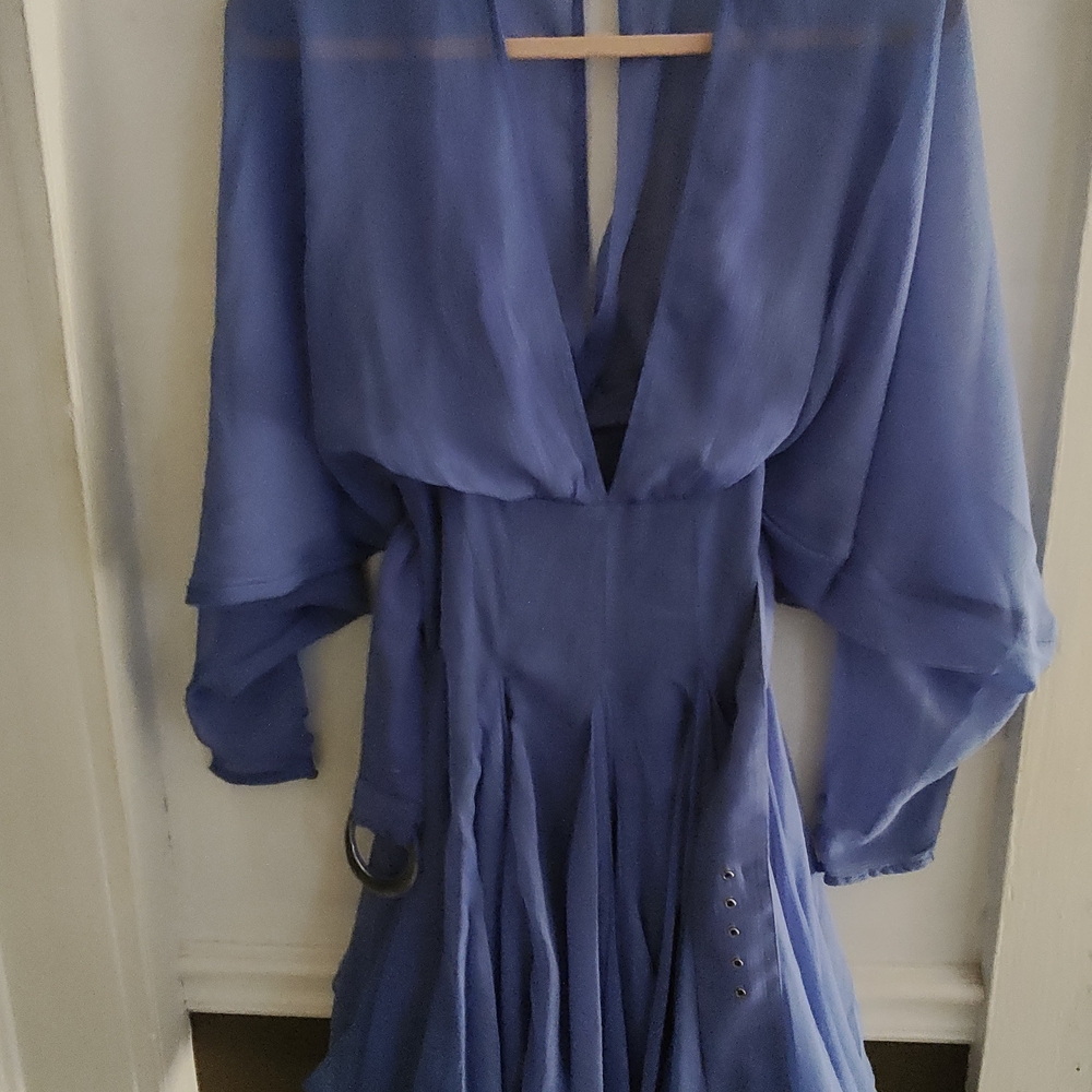 ASOS Blue Chiffon Dress. New